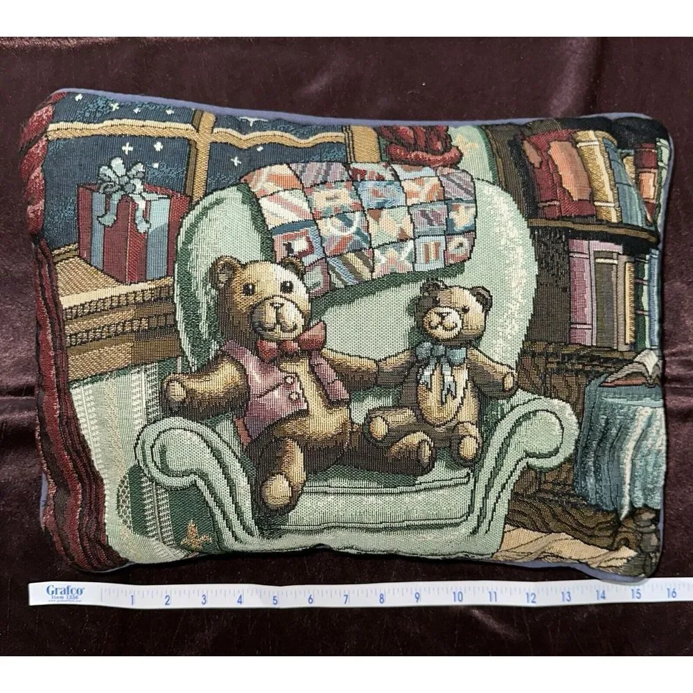 The Bears Den Tapestry Couch‎ Pillow 15x10